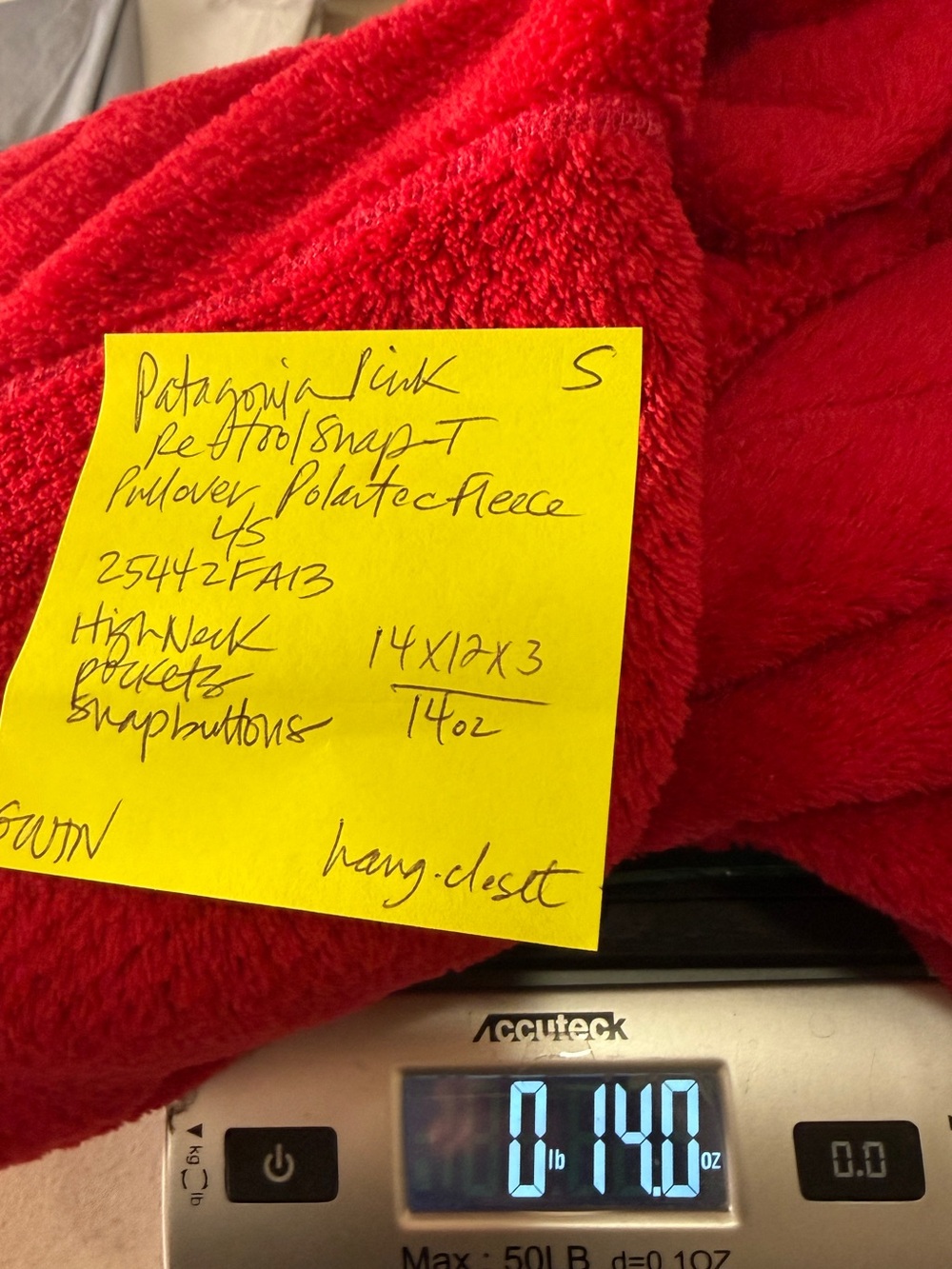 $139 Patagonia Re-Tool Snap-T Fleece Synchilla Pullover Jacket HOT PINK Sz Small - Picture 12 of 12